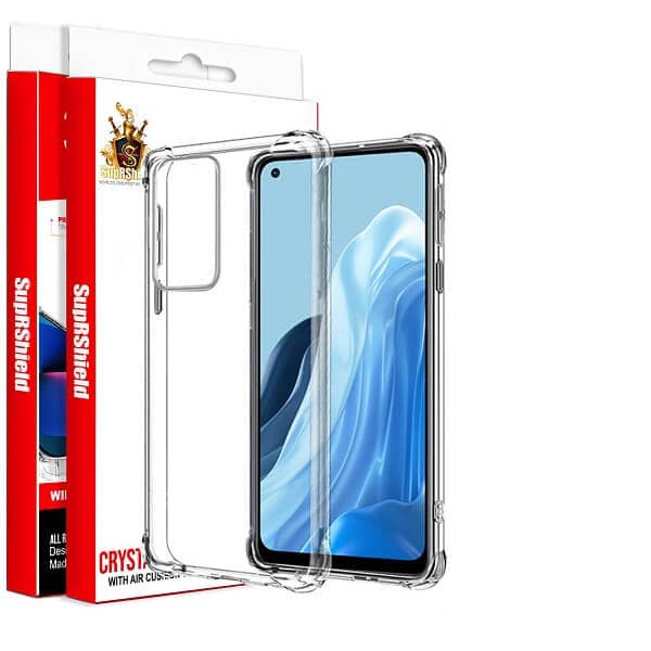 For Oppo Reno 8 Lite 5G SupRShield Clear Case Shockproof Heavy Duty Gel Air Cushion Cover For Oppo Reno 8 Lite 5G SupRShield Clear Case Shockproof Heavy Duty Gel Air Cushion Cover
